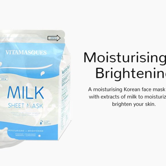 VITAMASQUES | Milk Face Mask (Pack of 10) - Picture 2 of 4